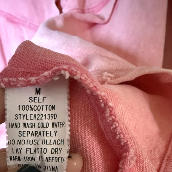 Pink mini dress  denim ruffle dress 100% cotton Small Western - Picture 6 of 7